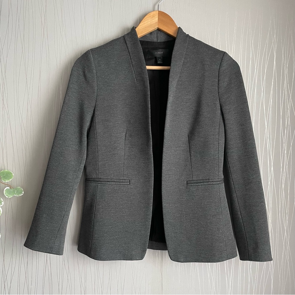 J. Crew Women's Size 2 Heather Gray Going Out Blazer Jacket H2743